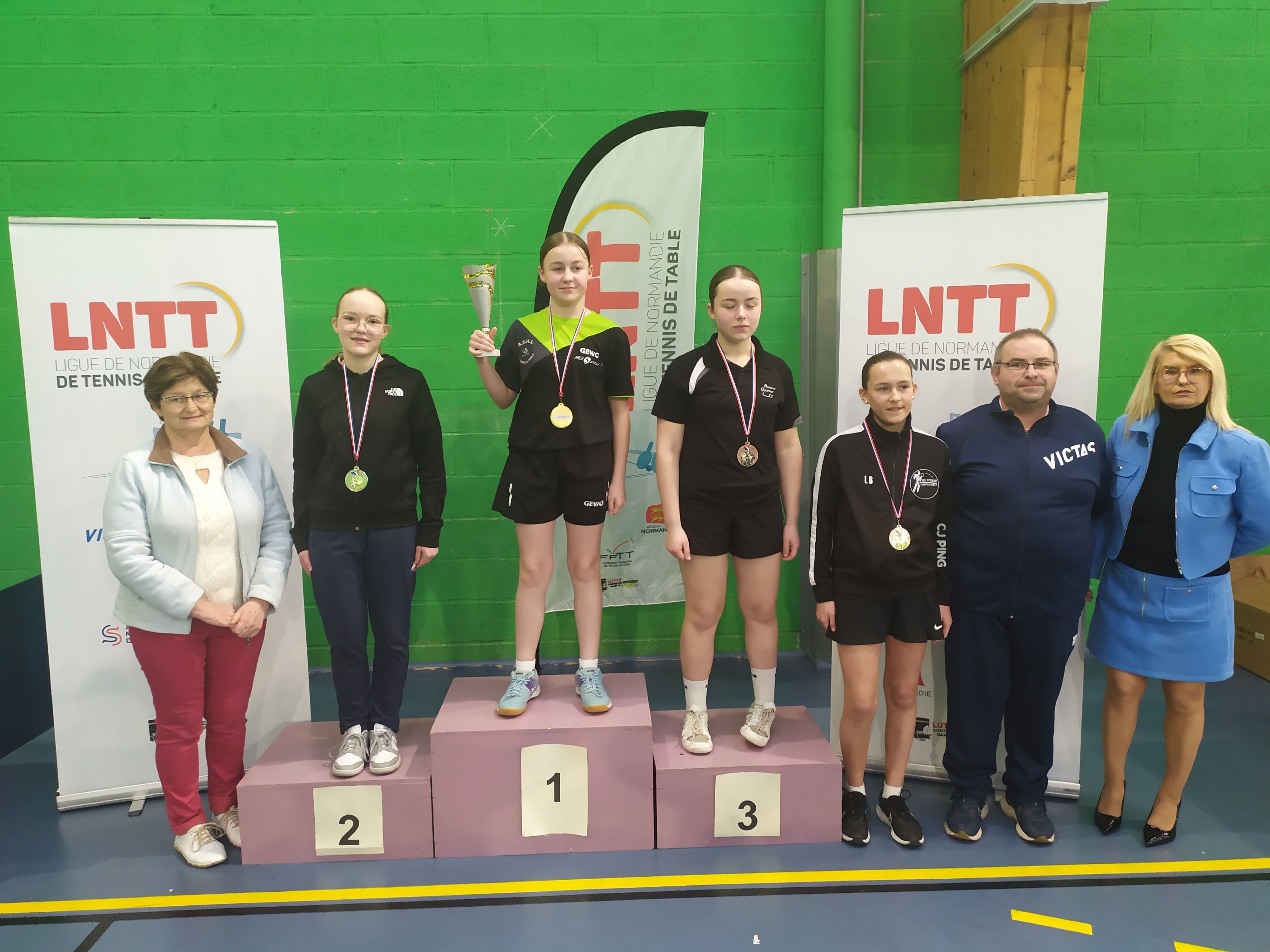 Podium cadettes