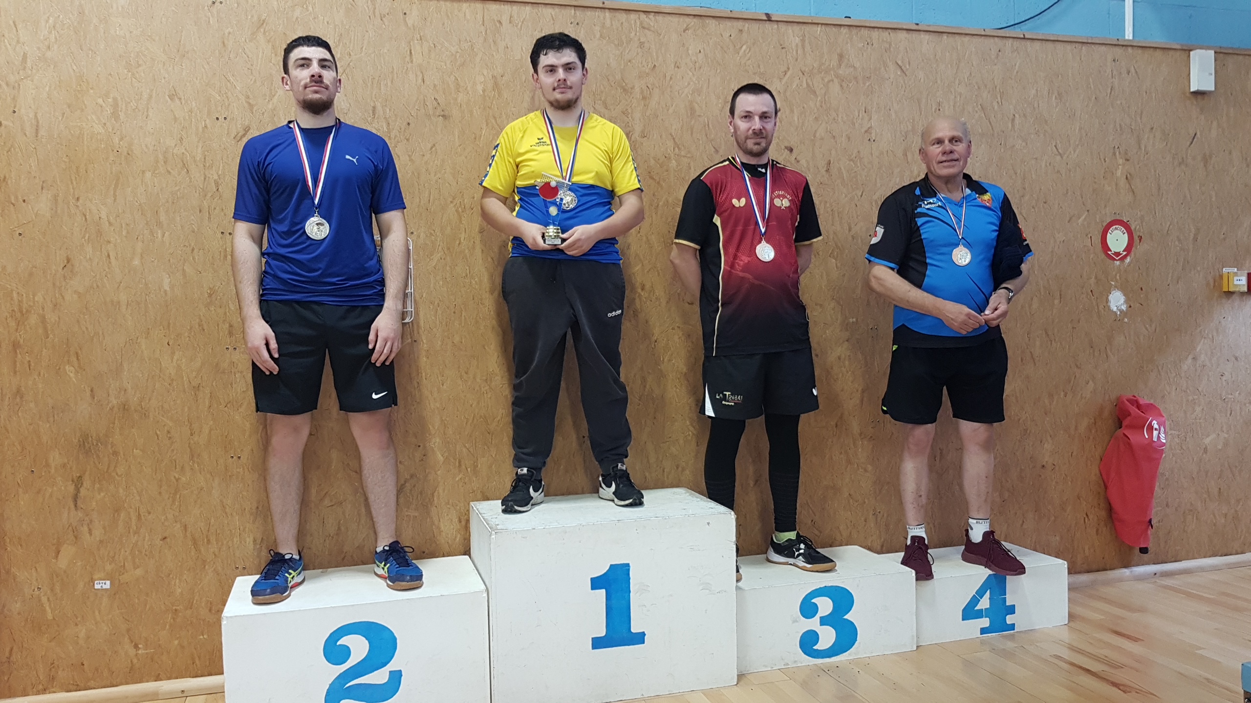 Podium 4èmes Séries Messieurs