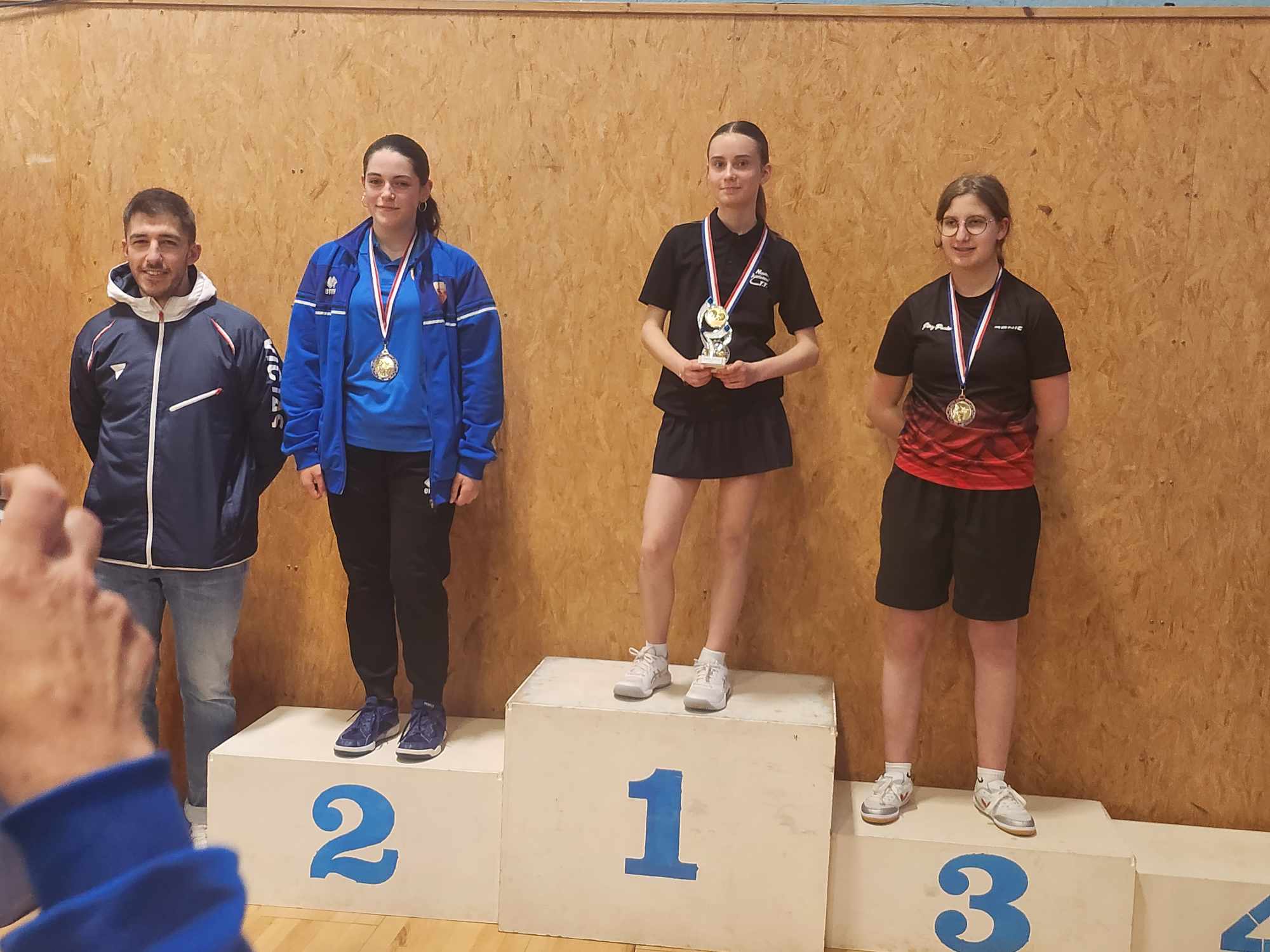 Podium Cadettes Finales CDTT27 2024