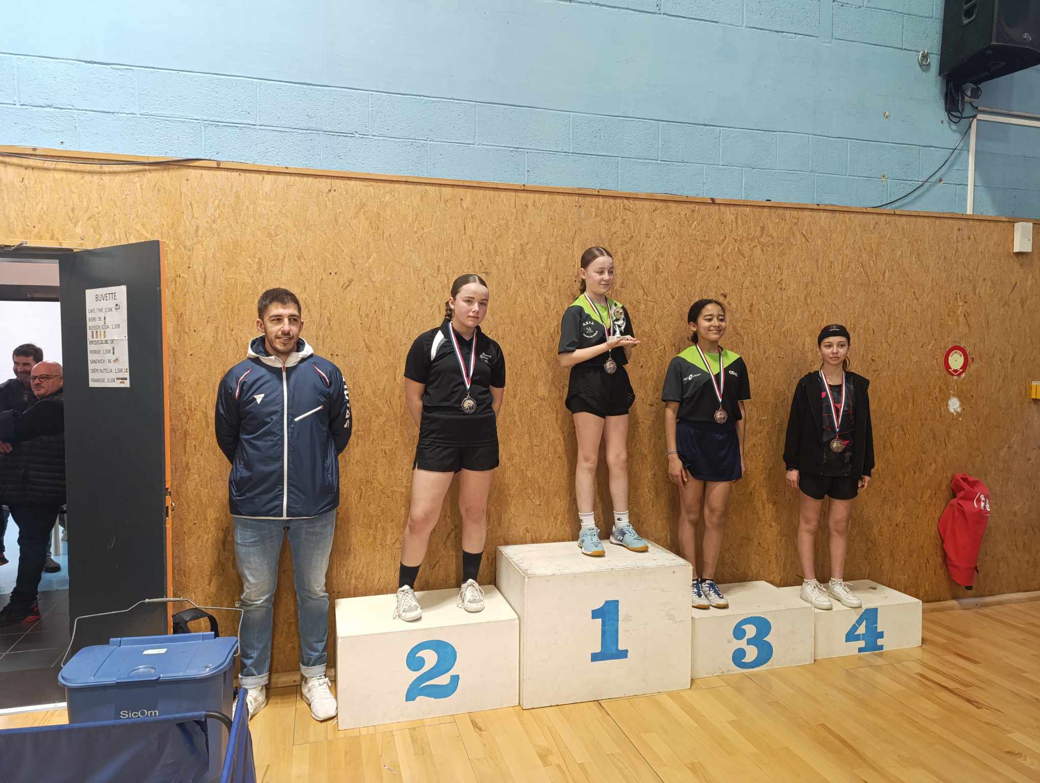 Podium Minimes Filles Finales CDTT27 2024