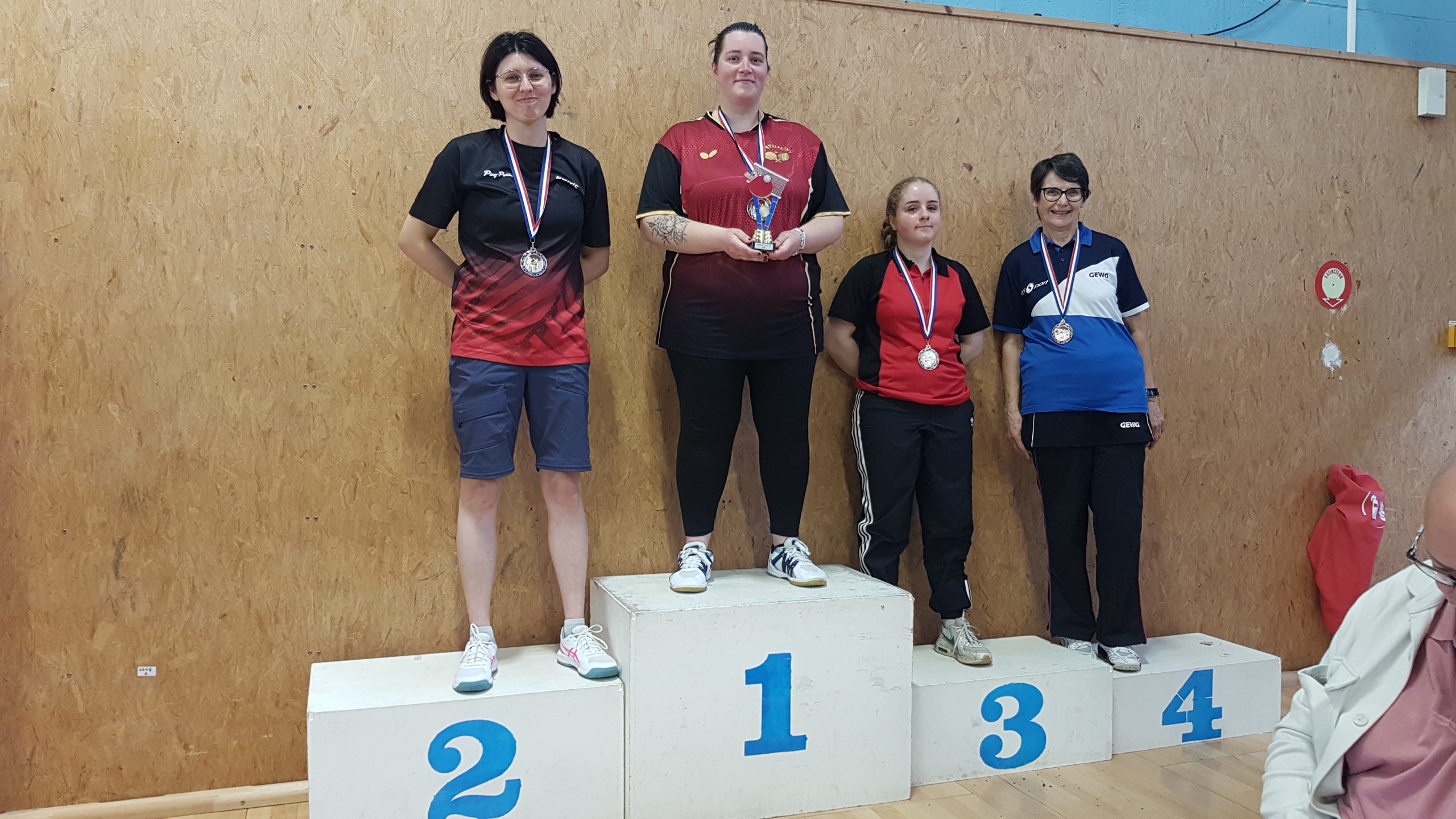 Podium Séniors Dames TS